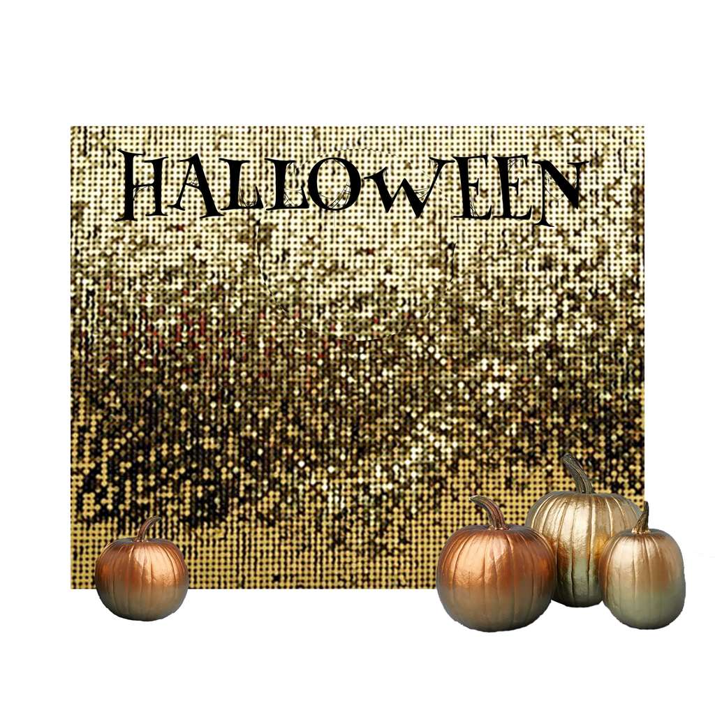 Пайетки с надписью HALLOWEEN