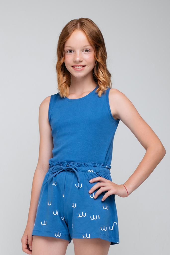 Майка Crockid синий