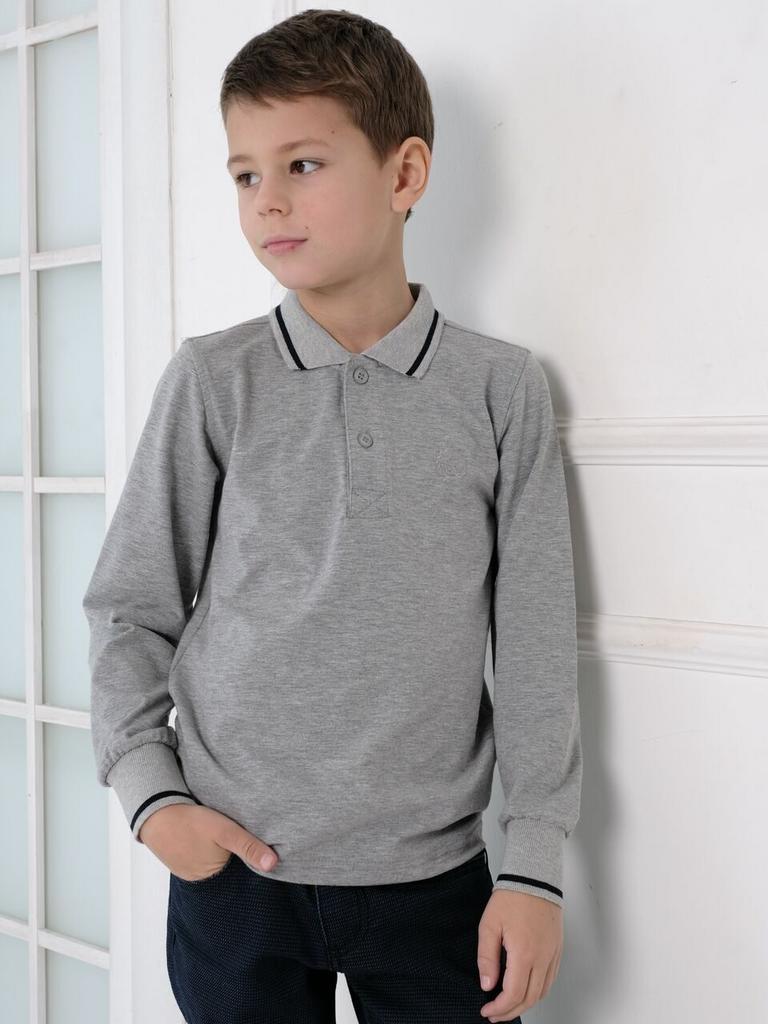 Футболка поло Unikkids серое