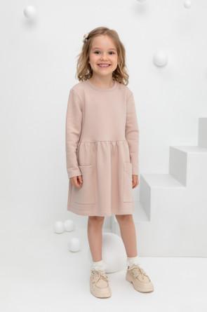 Платье Crockid-бежевый