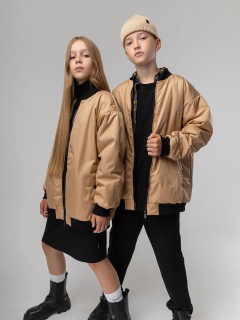 Бомбер Bodo бежевый