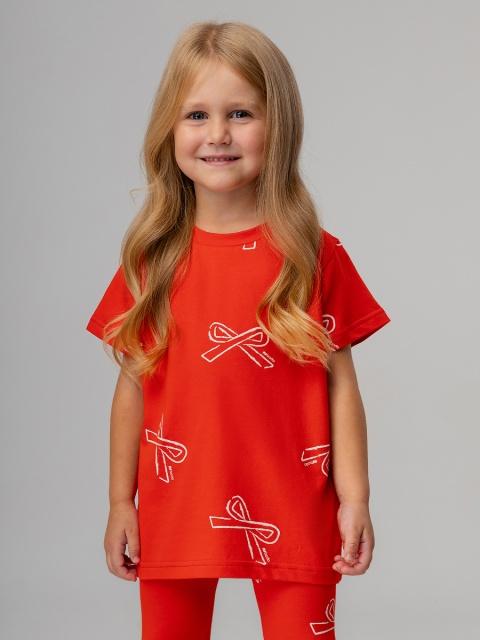 Футболка  BODO-красный(белый)