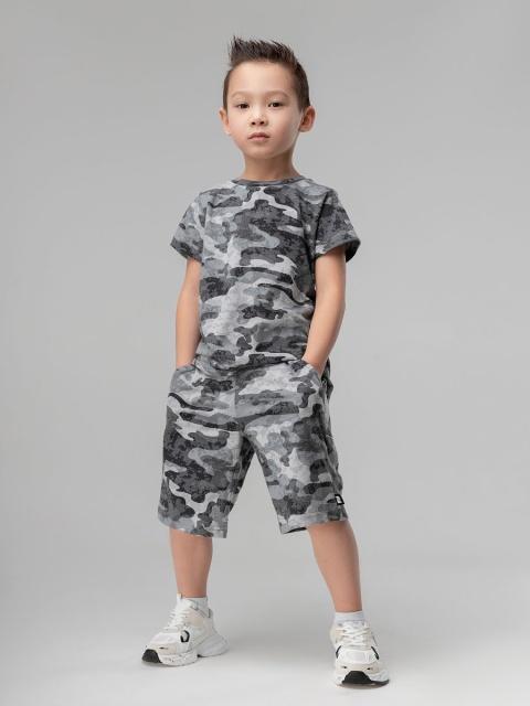 Шорты Bodo-серый камуфляж