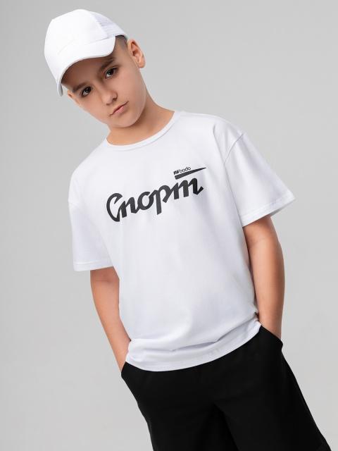 Футболка  BODO-белый(черный)