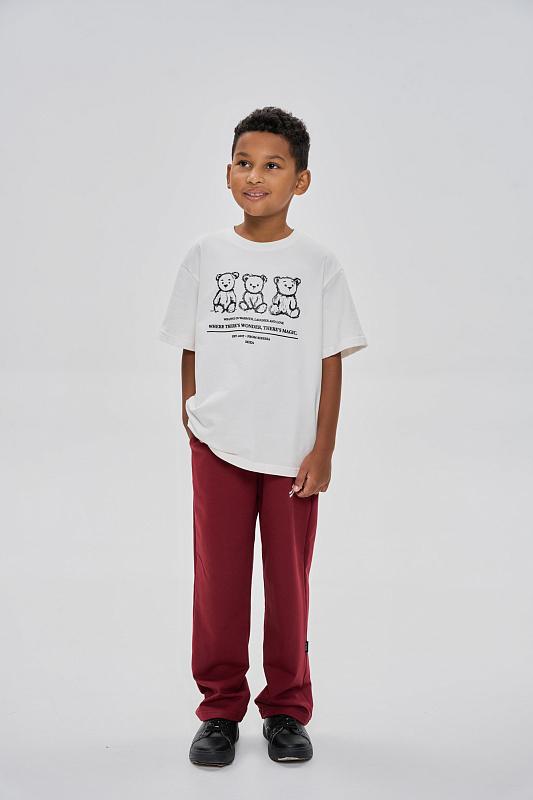 Брюки Miza- бордовый