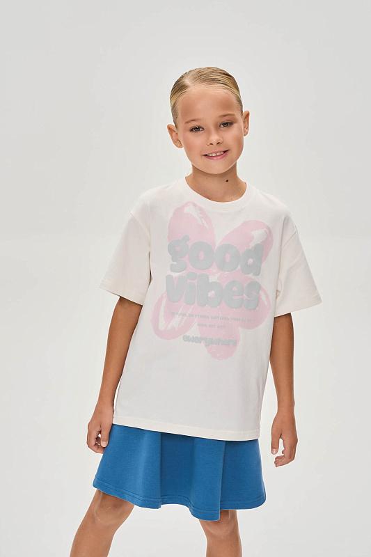 Футболка Miza-молочный