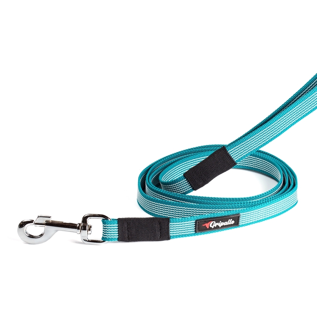 Поводок Gripalle бирюзовый 3 метра ширина 18 мм