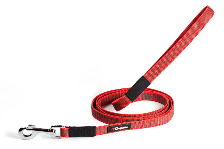 Поводок Gripalle красный  3 метра ширина 18 мм