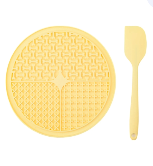 Лизательный коврик Mr.Kranch желтый