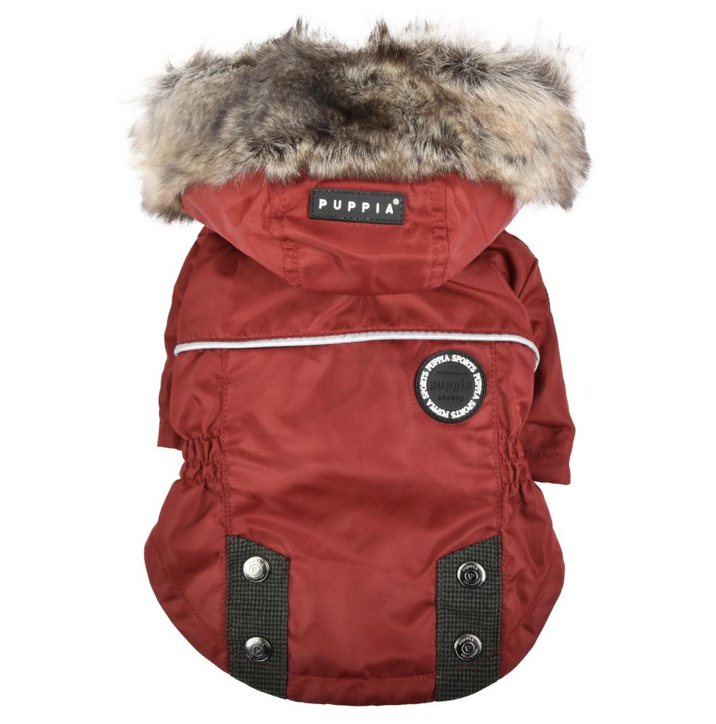 PUPPIA Куртка для собак с капюшоном "Brock", красная,  (Южная Корея)