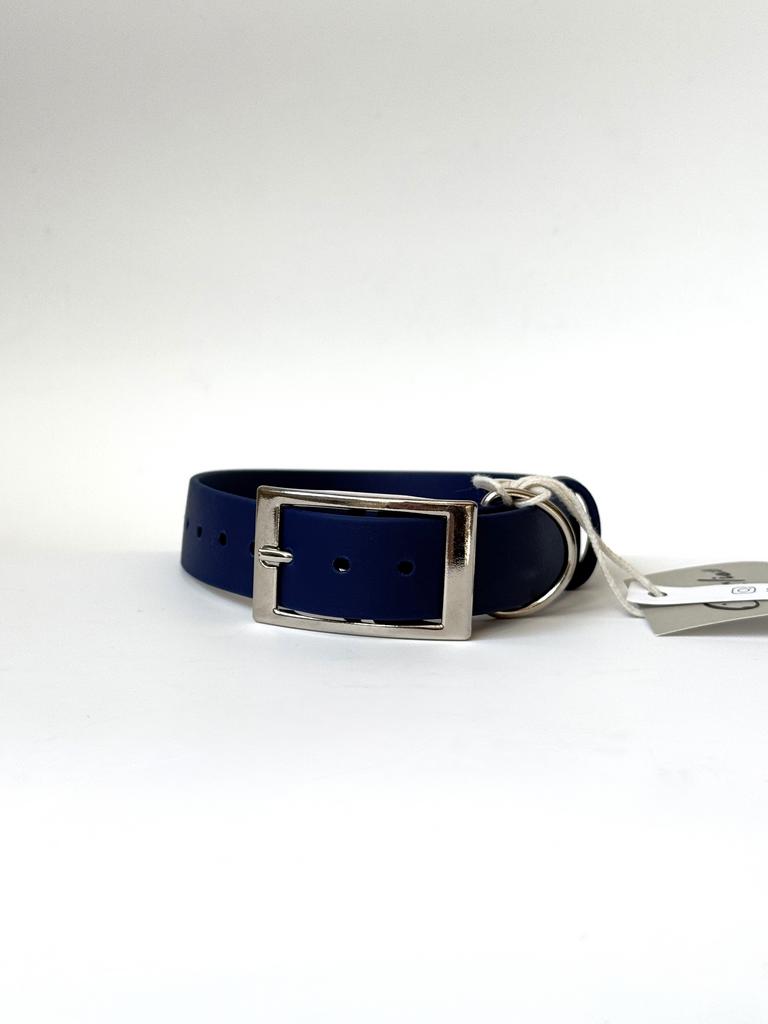 Ошейник классический из биотана синий 32 – 41 см