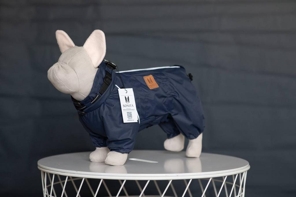 Комбинезон с тонким подкладом (с ошейником) Sonita синий