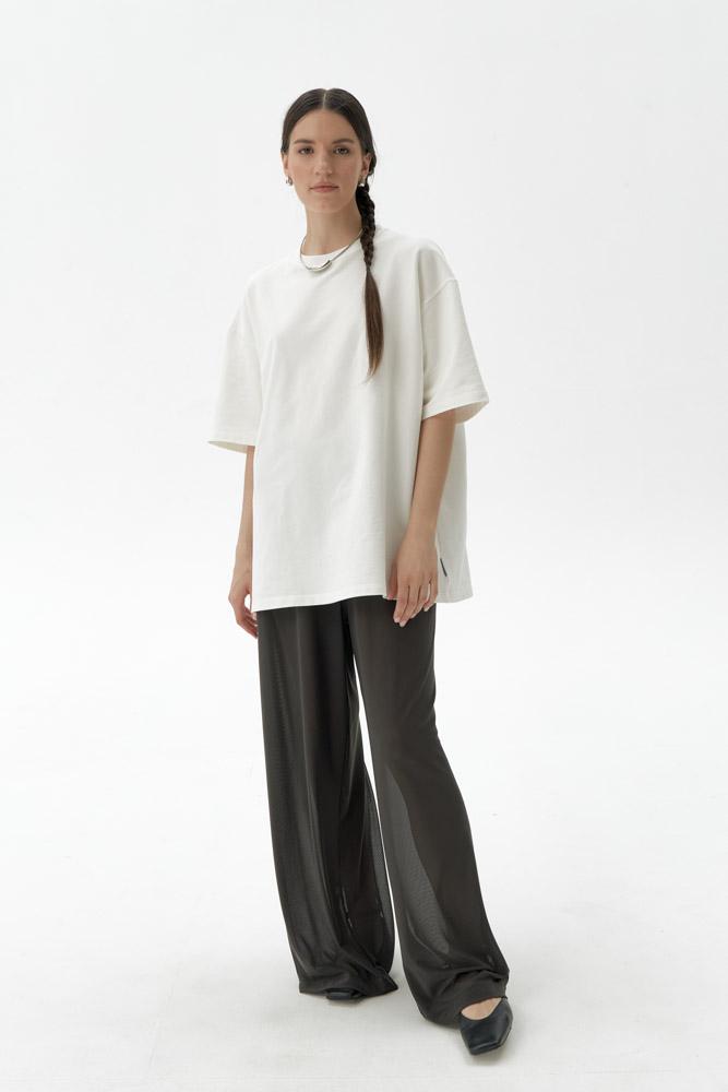 Футболка из плотного трикотажа TOP / молочный