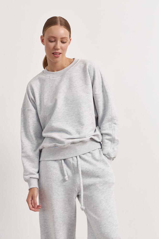 Свитшот EASY / серый меланж