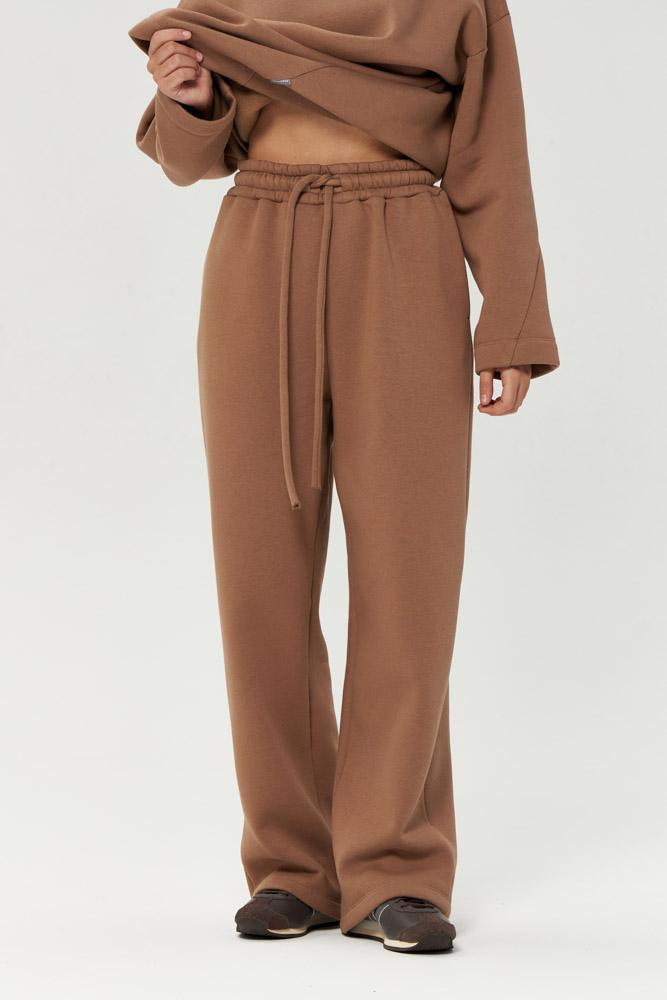 Брюки с кулиской / древесный (с начёсом)