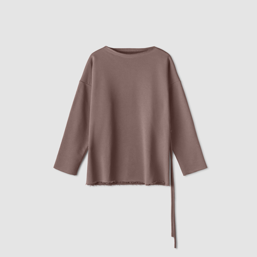 Свитшот с разрезом / мокко