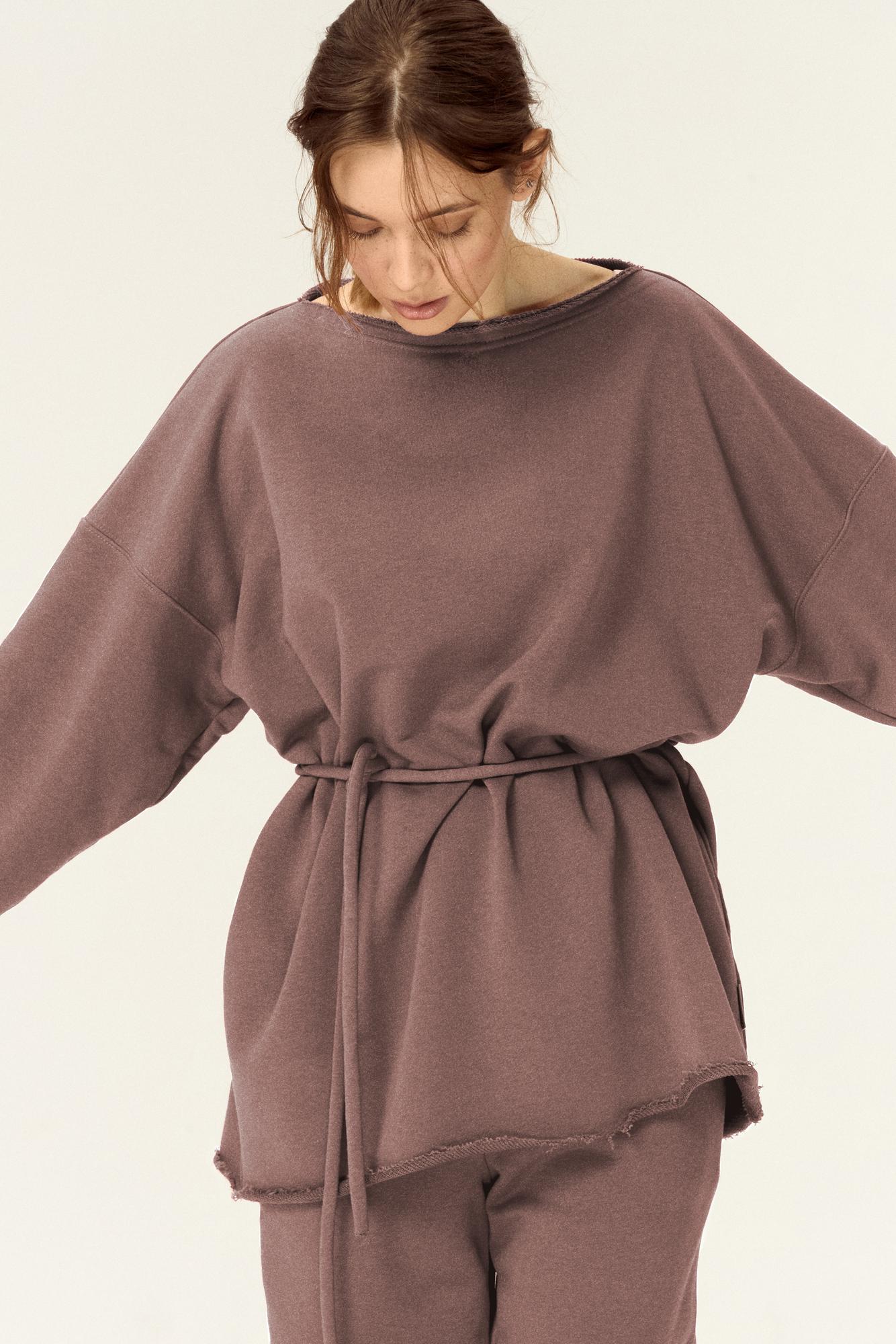 Свитшот с разрезом / мокко