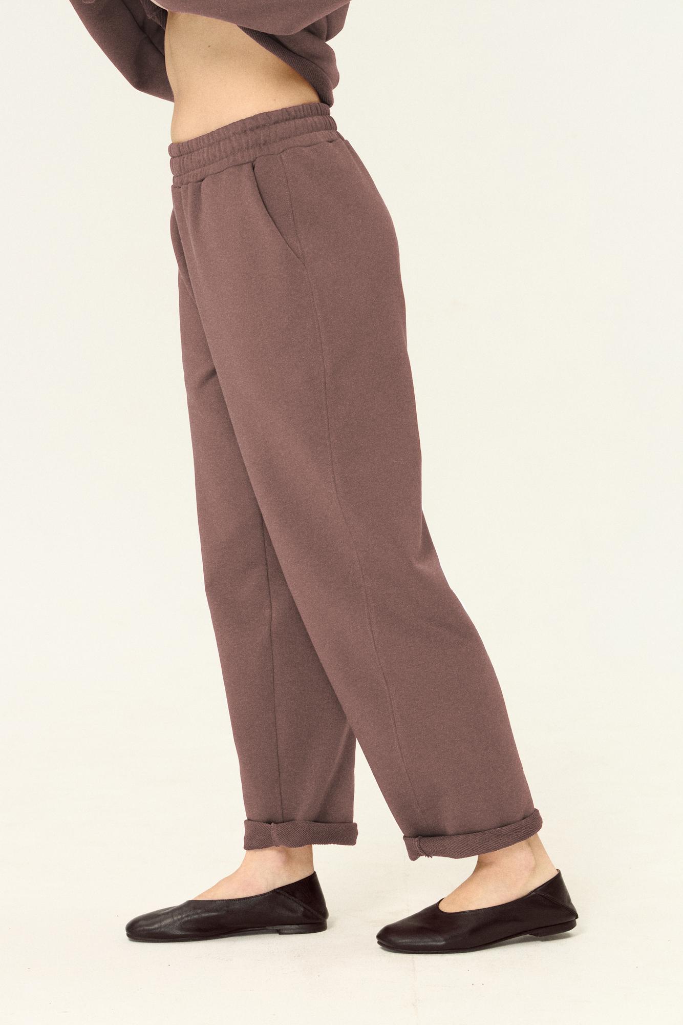 Брюки укороченные / мокко