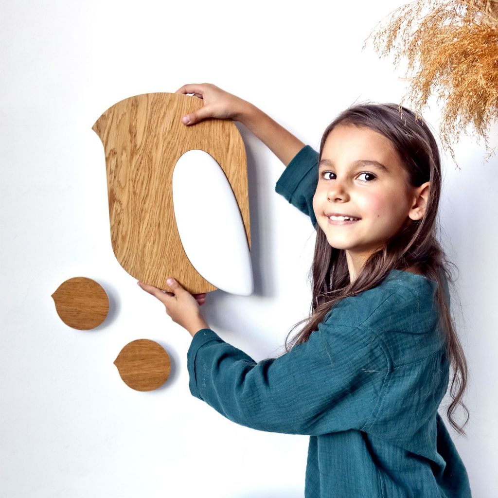 Настенное бра "Bird" с белым крылом