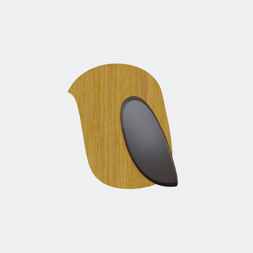 Настенное бра "Bird" с черным крылом