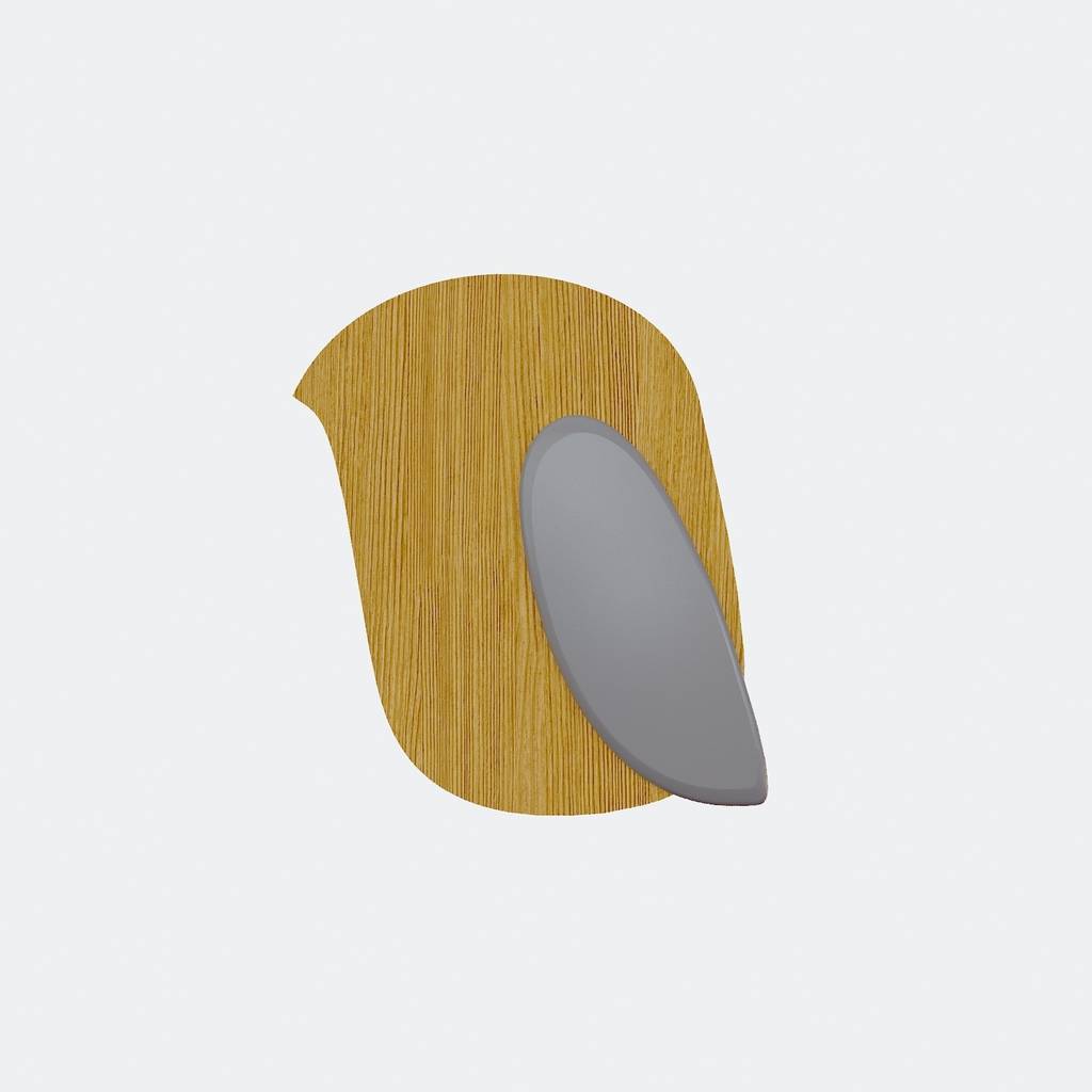 Настенное бра "Bird" с серым крылом