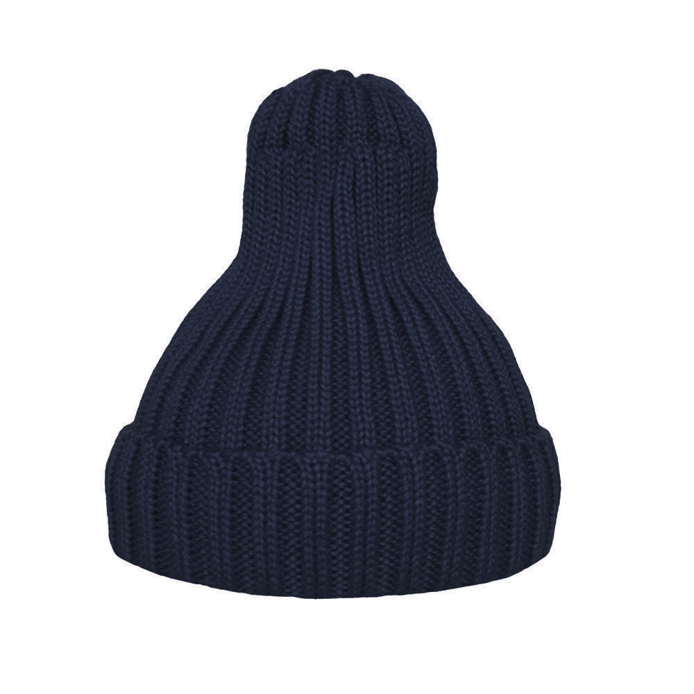 Шапка утеплённая темно-синяя