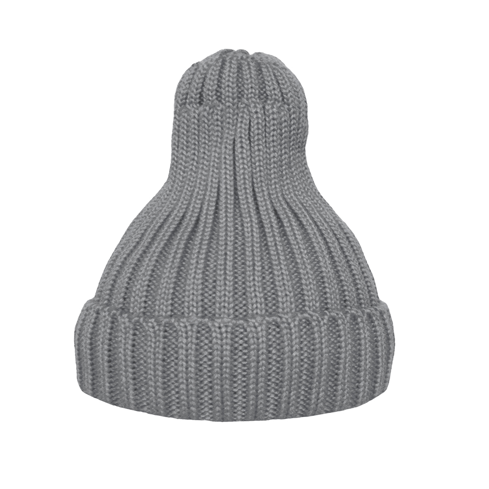 Шапка утеплённая серая sharkskin