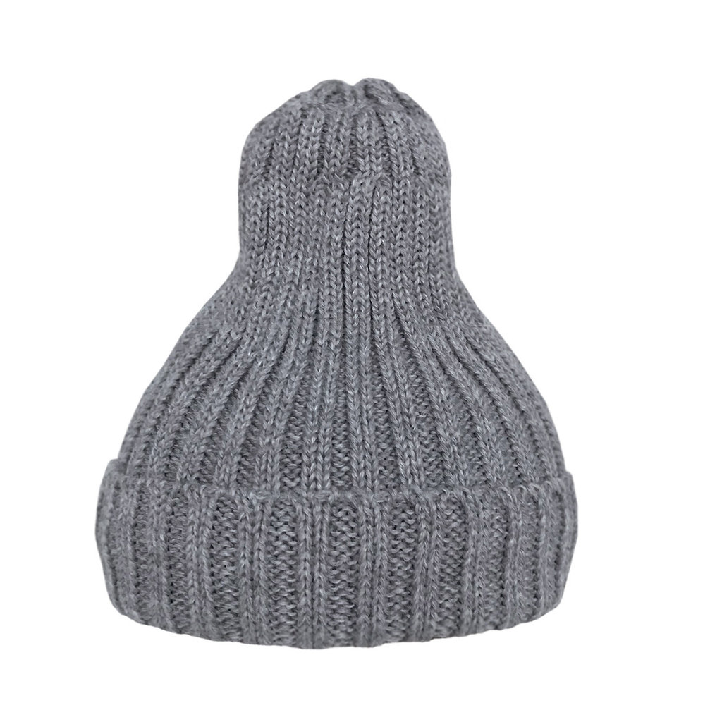 Шапка утеплённая тёмно-серая