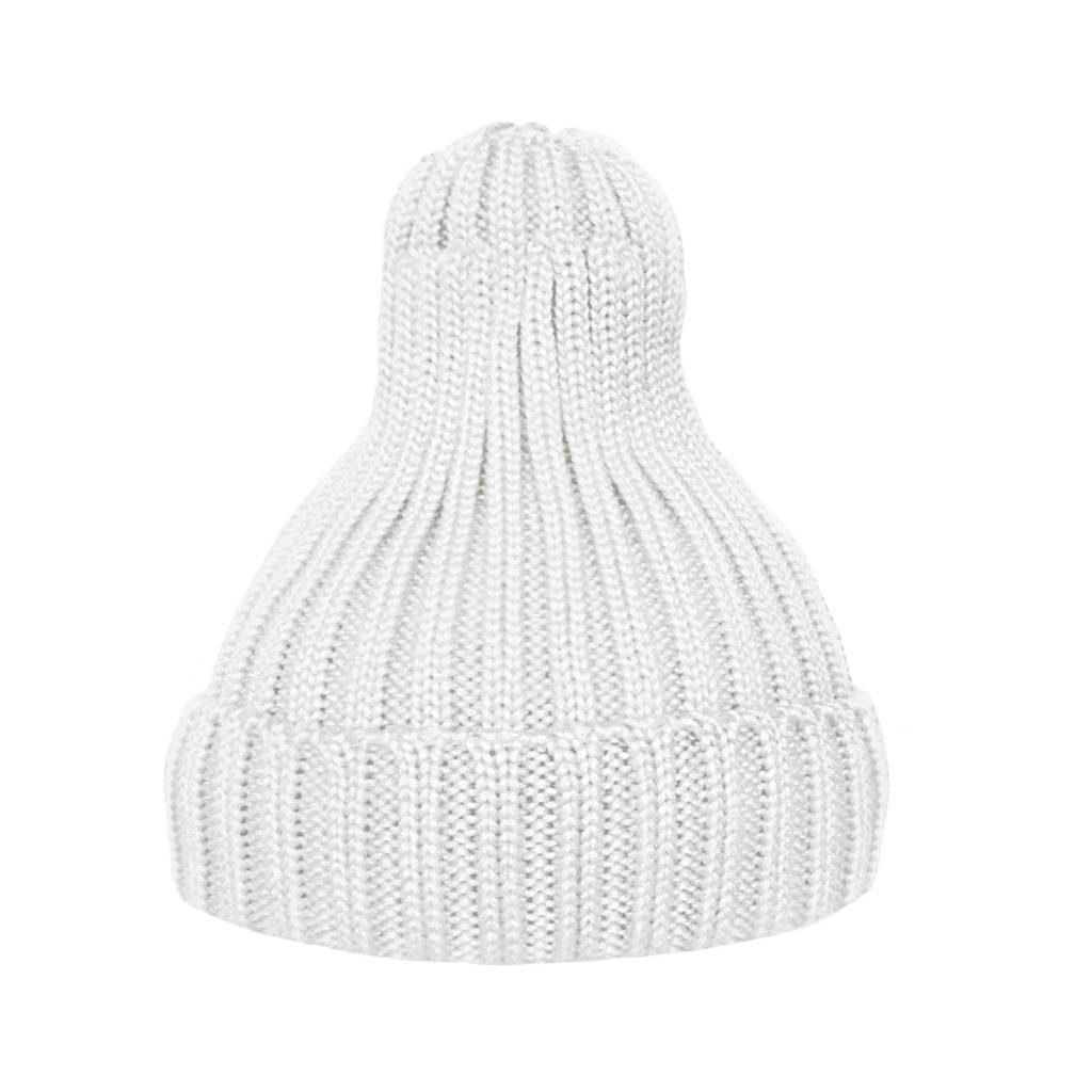 Шапка утеплённая молочно-белая