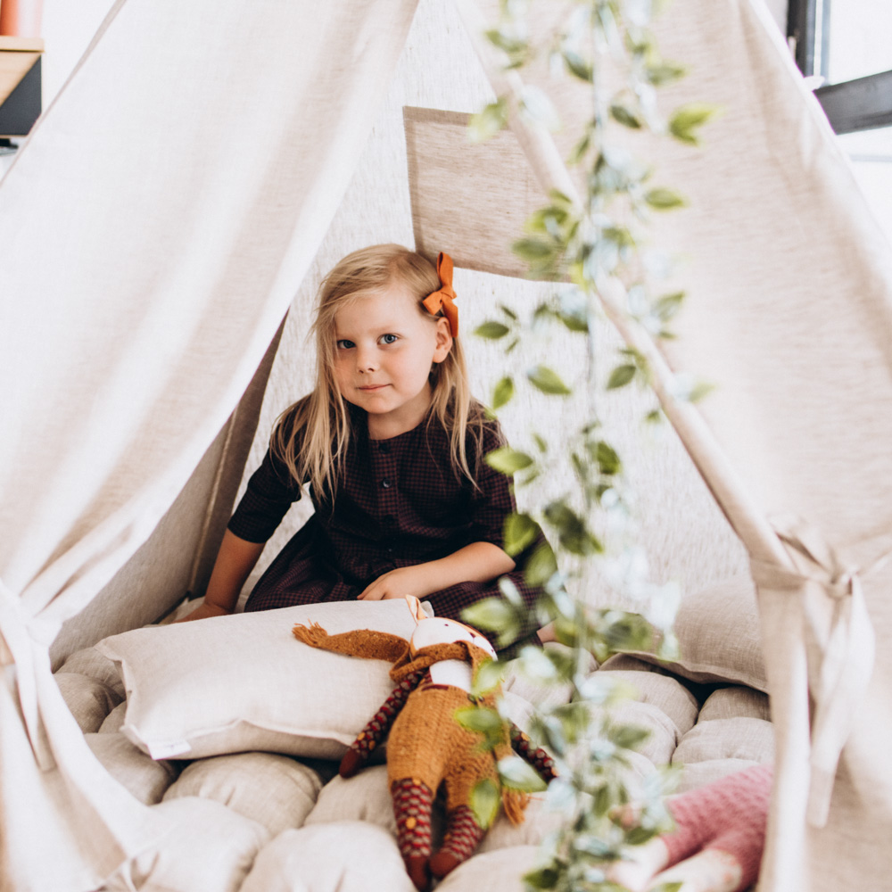 Подушка из льна