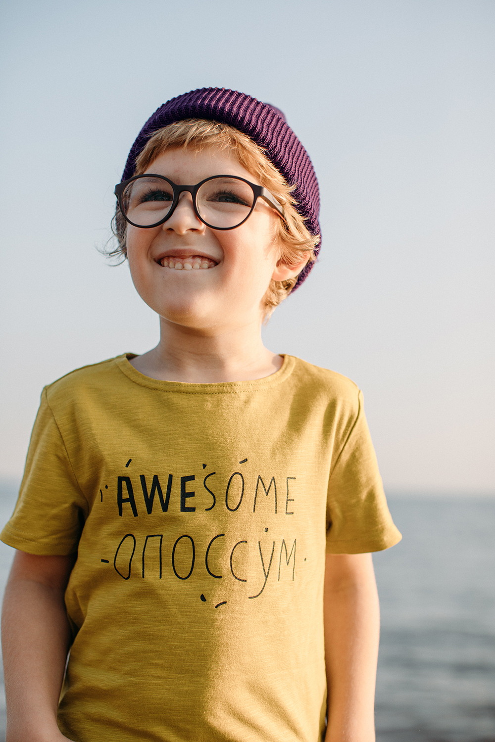 Футболка "Awesome Опоссум" горчичная (детские)