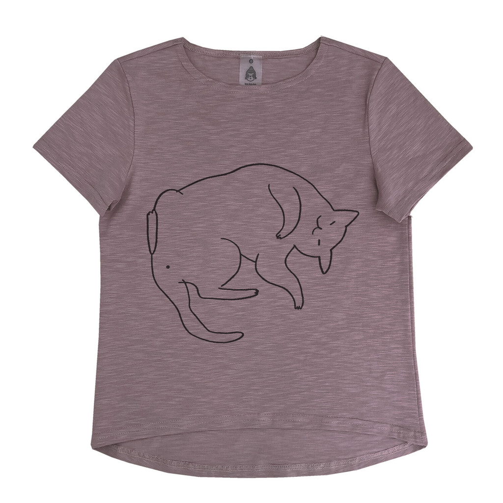 "Футболка c котиком" какао (взрослые)