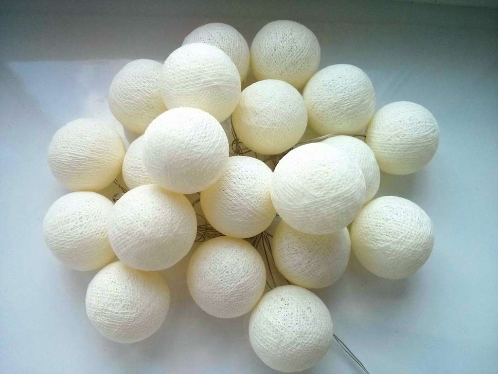 Тайская гирлянда "Кремовые"