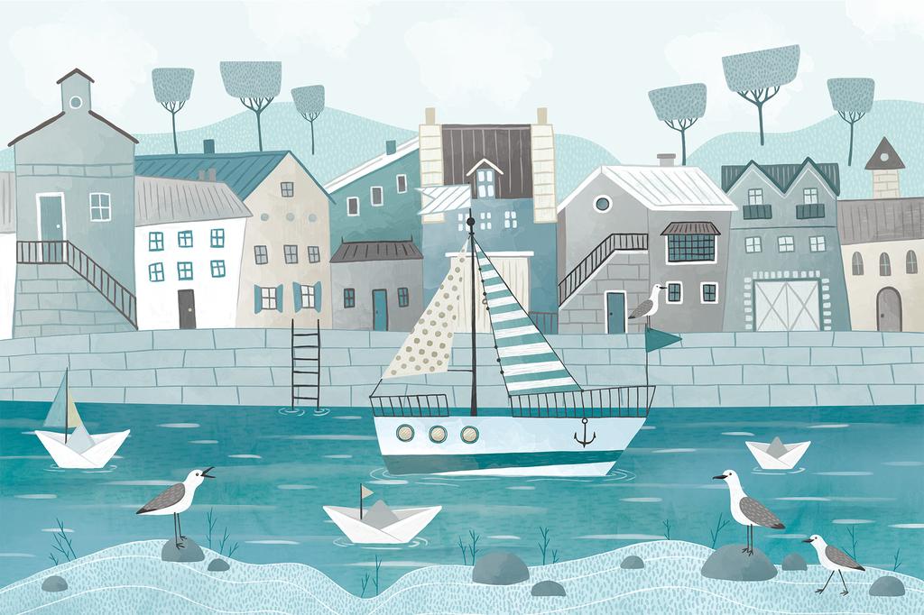 Обои "Речная прогулка"