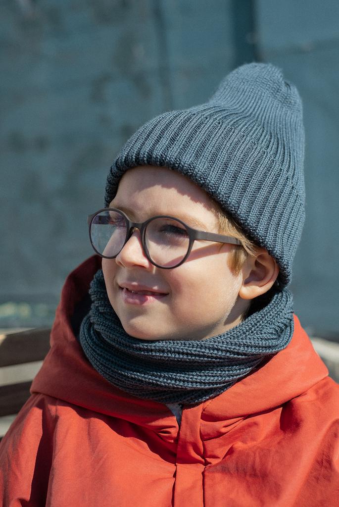 Шапка сине-зеленая