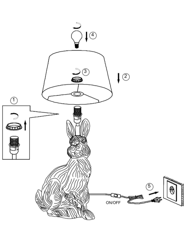 Настольная лампа Arte Lamp IZAR черный/белый/золотой