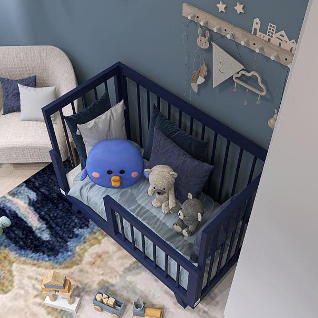 Кроватка для новорожденного Lilla Aria Night Blue