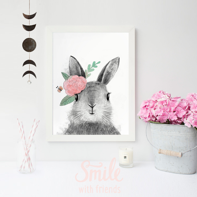 Постер "Малышка зайчик"