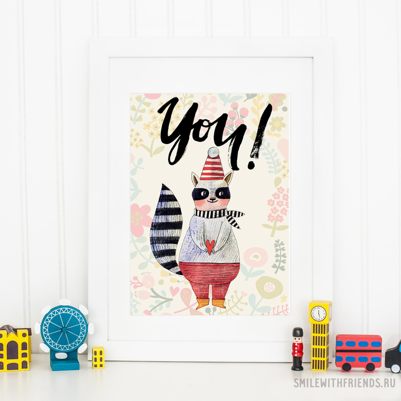 Постер "You"с енотом