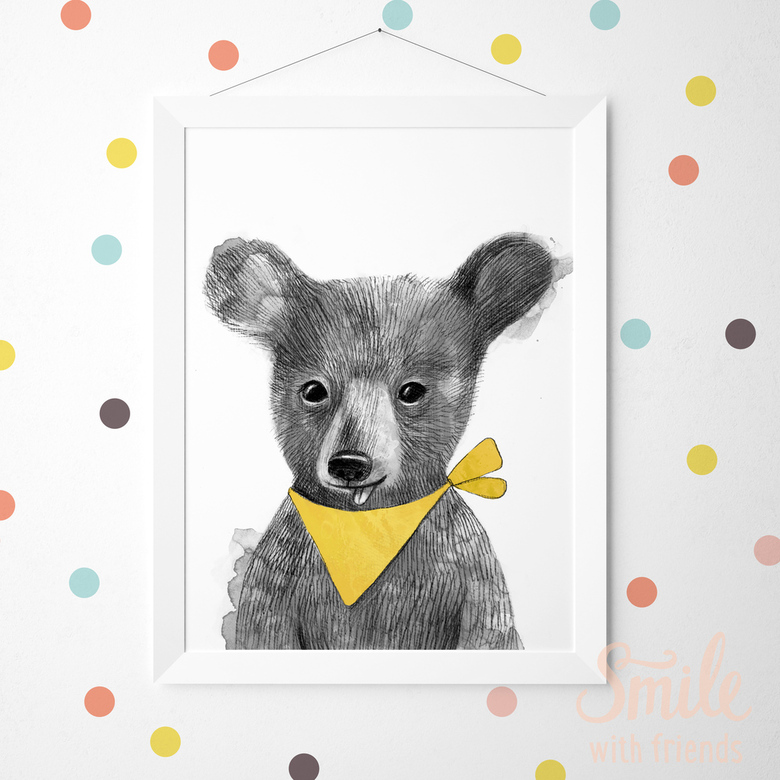 Постер "Малыш медвежонок"