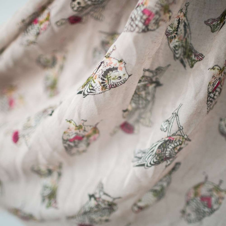 Платок «Орнитология»