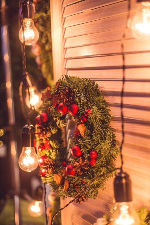 Ретро гирлянда с лампами накаливания для помещения