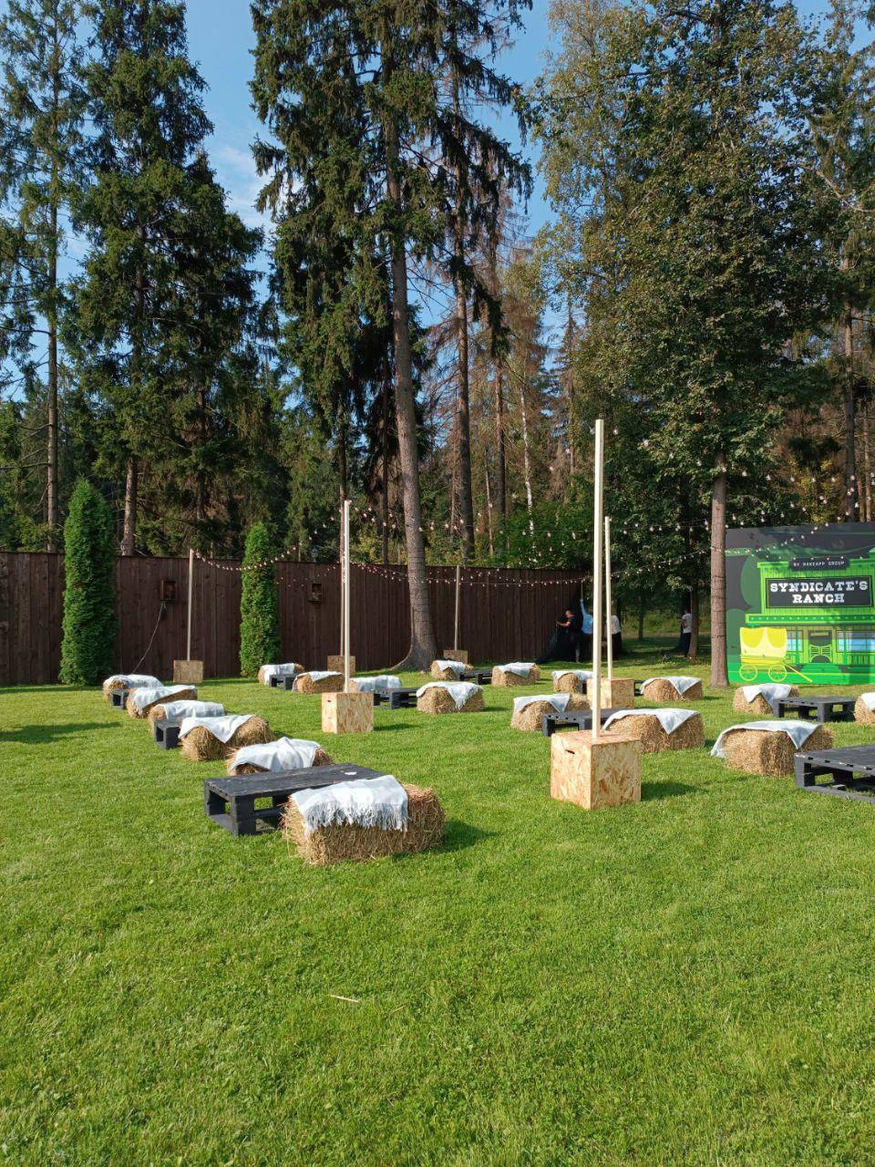 Стойки для монтажа гирлянд светлые