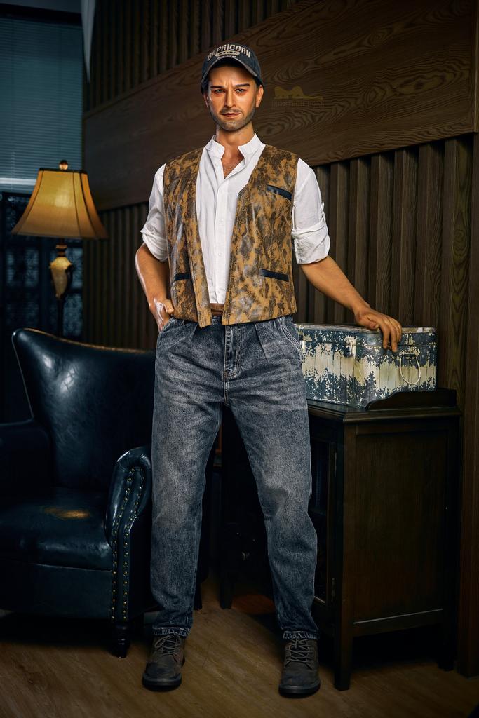 Реалистичная силиконовая / ТПЕ секс кукла  irontech doll 176 см - William