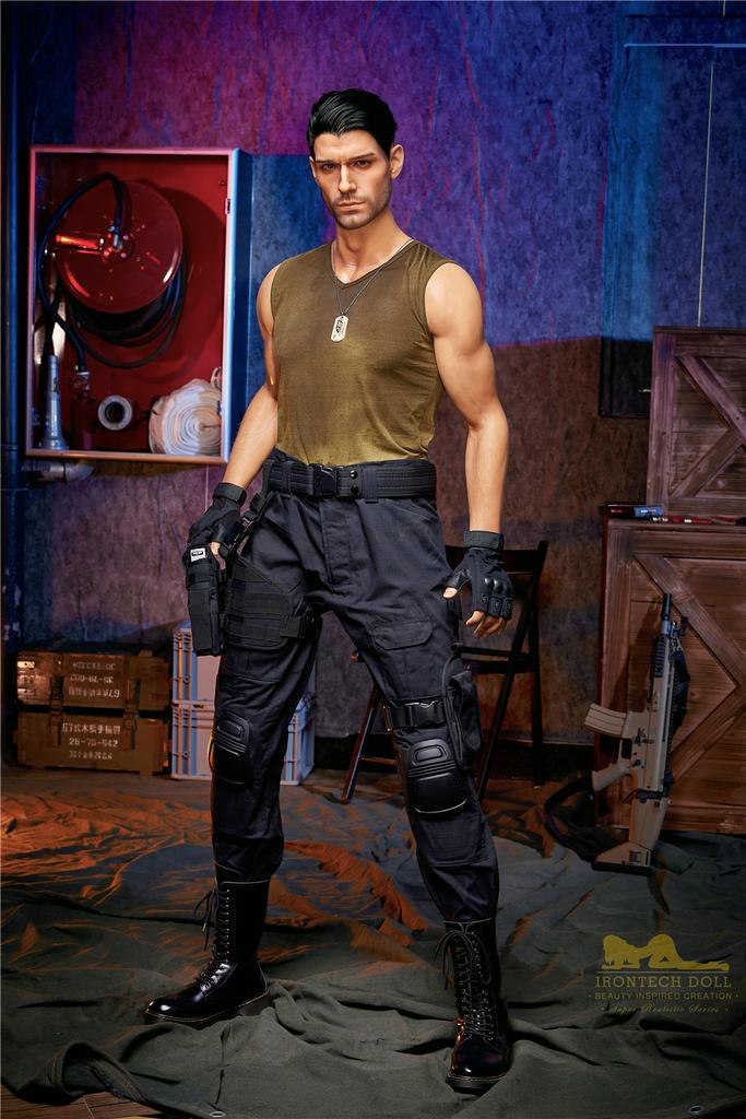 Реалистичная силиконовая / ТПЕ секс кукла  irontech doll 176 см - Thomas