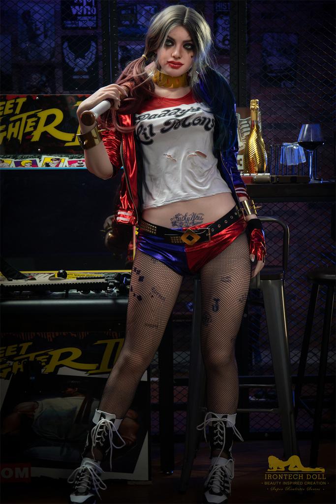 Реалистичная силиконовая секс кукла irontech doll 166M см - Harley Quinn
