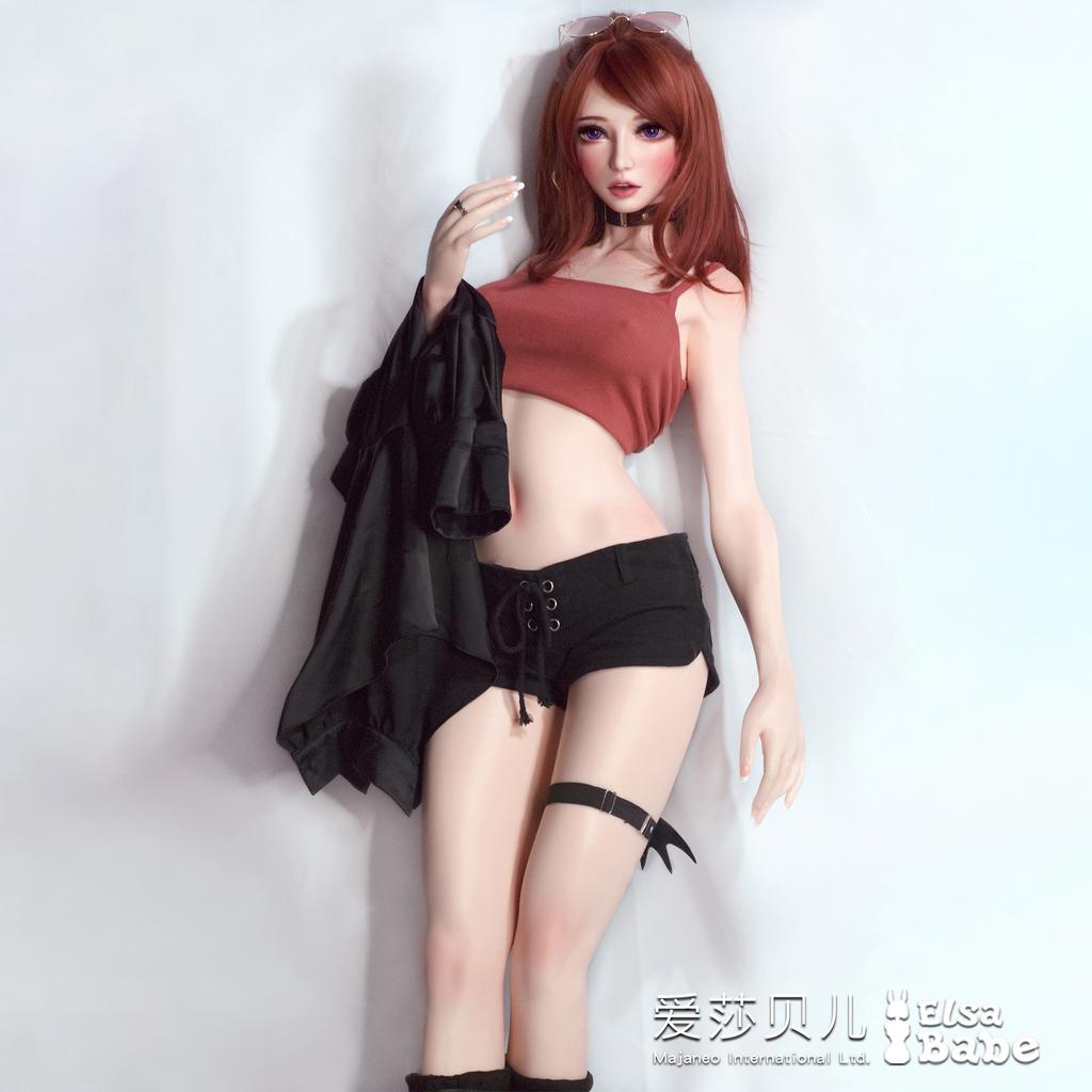 Реалистичная силиконовая / ТПЕ секс кукла  ElsaBabe 150 см - Chiba Madoka-