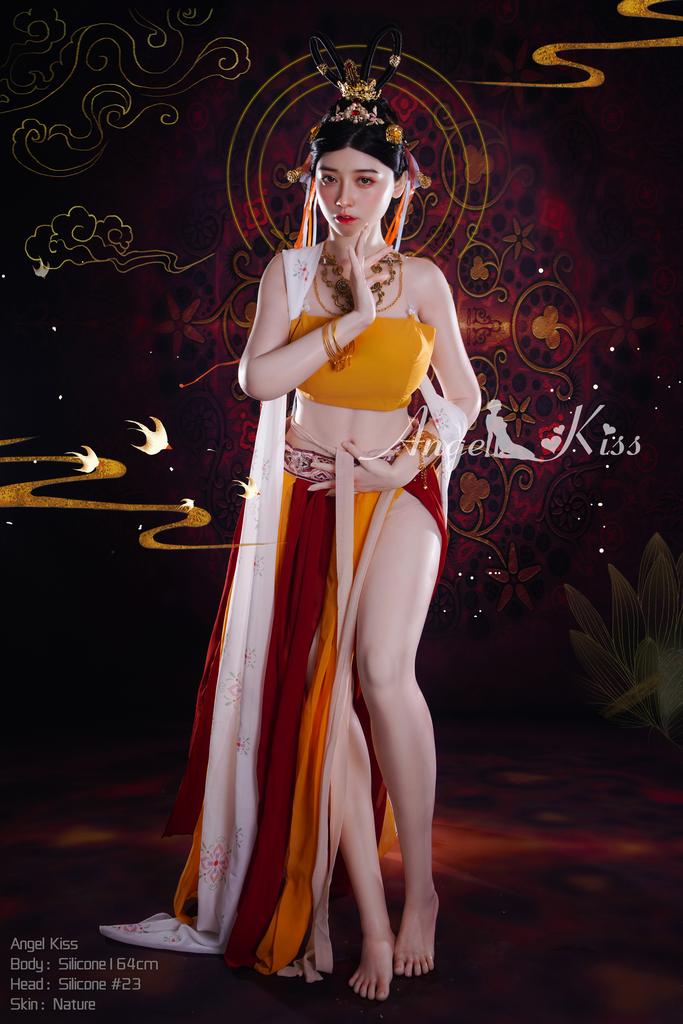 Реалистичная силиконовая / ТПЕ секс кукла  Angel kiss doll 164 см - Ella