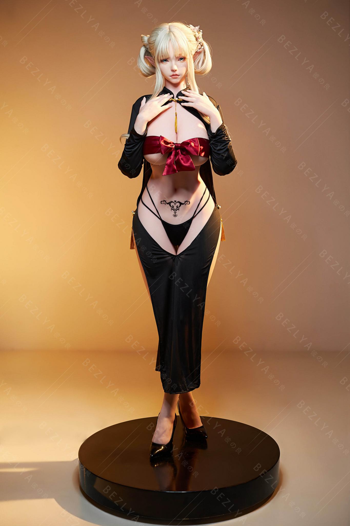 Реалистичная секс кукла BEZLYA [2.0] / ROS из ТПЕ с силиконовой головой 155 см - Calla