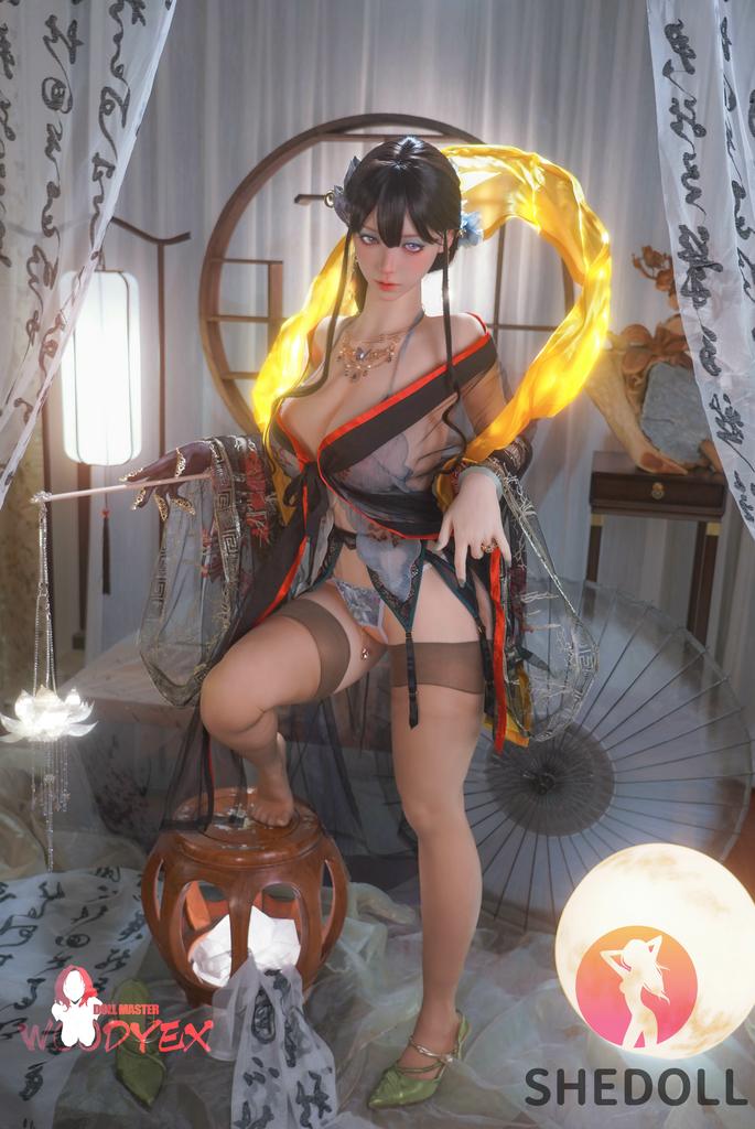 Реалистичная силиконовая / ТПЕ секс кукла Shedoll 163 см - Chu Yue